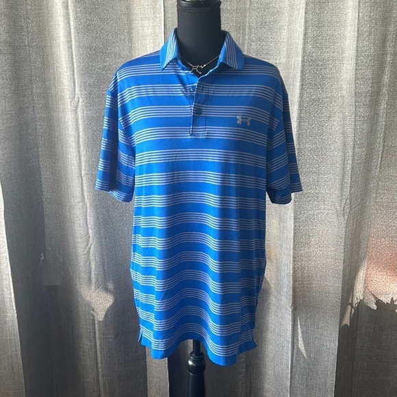 Under Armour Other - Blue Striped Under Armour Polo